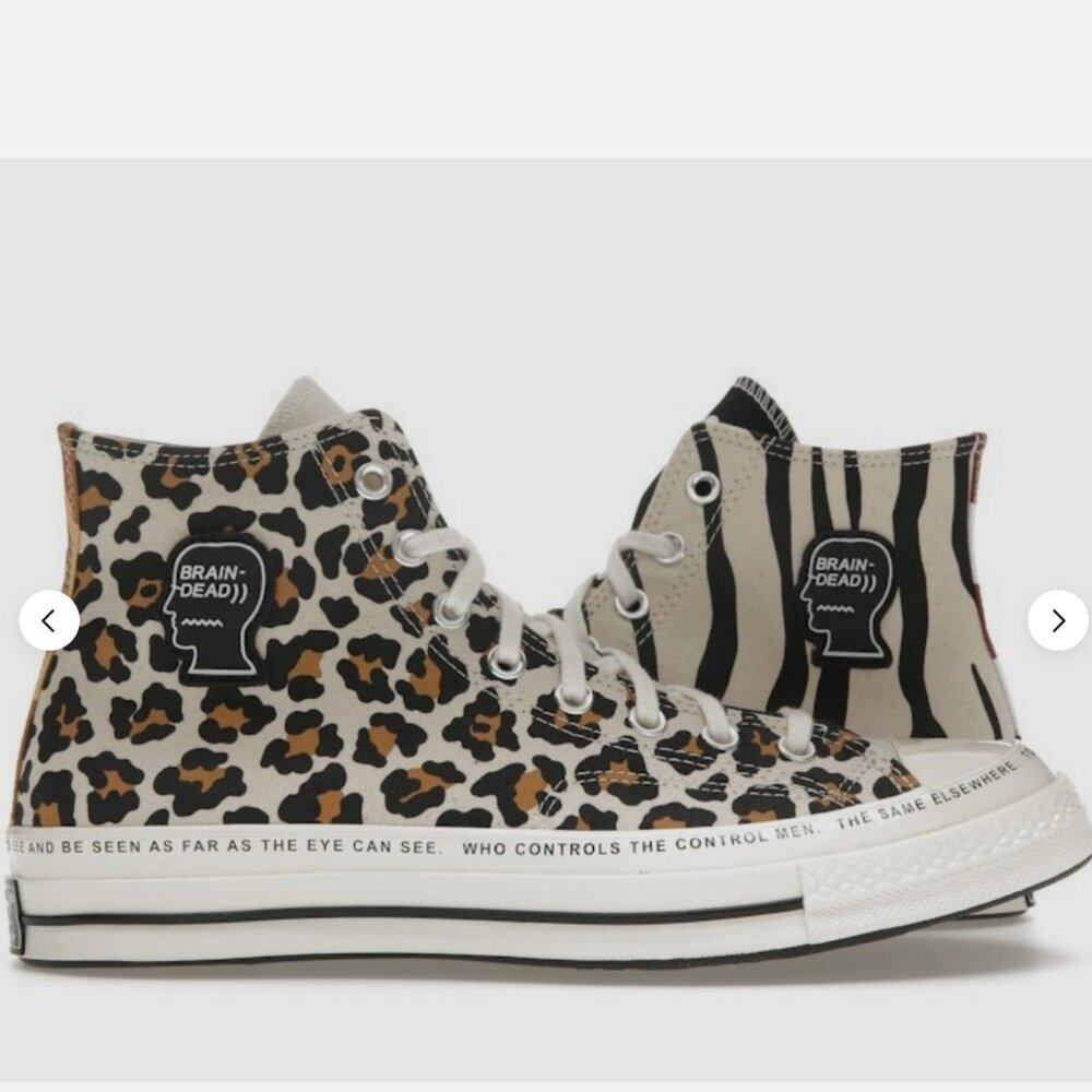NEW Converse Brain Dead x Chuck 70 High Mismatched Prints A12219C 5.5 Men 7.5 W